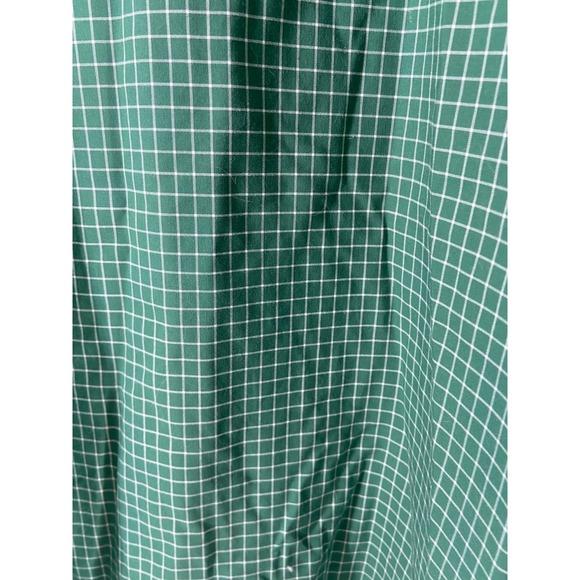 L.L. Bean Wrinkle Free Traditional Fit Green /White Check Shirt Men's XL - Picture 5 of 5